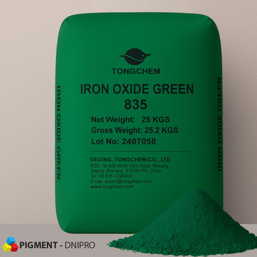 Пігмент залізоокисний зелений 835